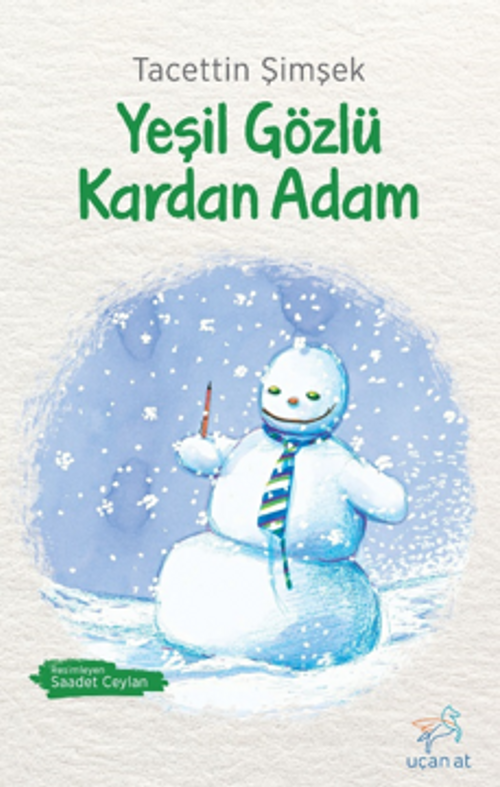 Yeşil Gözlü Kardan Adam (Siyah-Beyaz Resimli Baskı)  