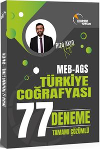 MEB AGS Türkiye Coğrafyası 77 Deneme (Tamamı Çözümlü)