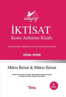 İmtiyaz İktisat Konu Anlatımı Kitabı