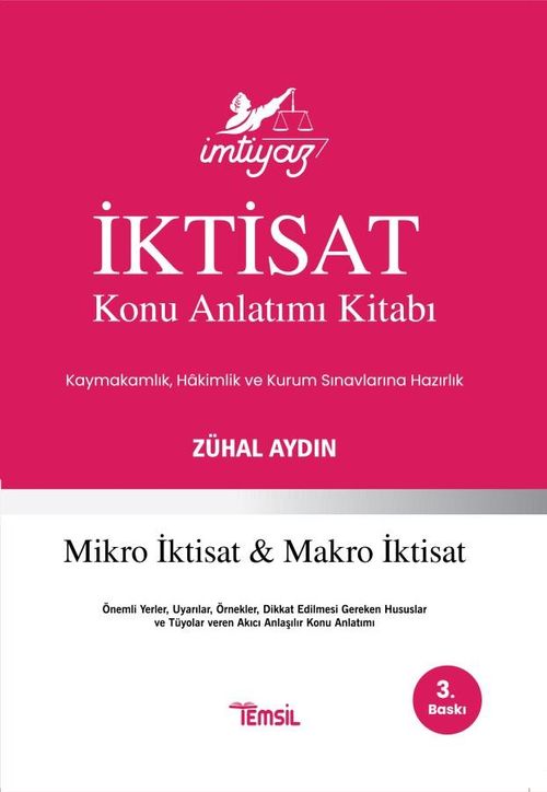 İmtiyaz İktisat Konu Anlatımı Kitabı (Zühal Aydın) Fiyatı