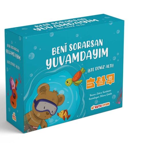 Beni Sorarsan Yuvamdayım - İşte Deniz Altı! - Kitap ve Yapboz Seti  