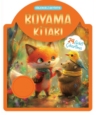 Çıkartmalı Boyama Kitabı - Turuncu