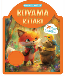 Çıkartmalı Boyama Kitabı - Turuncu