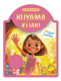 Çıkartmalı Boyama Kitabı - Pembe