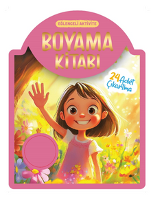 Çıkartmalı Boyama Kitabı - Pembe