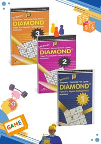 Diamond - Sudoku Akıl Dolu Oyunlar 7'den 77'ye Düşünen Tüm İnsanlar İçin IQ Geliştiren 3 Cep Boy Kitap
