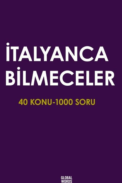 İtalyanca Bilmeceler 40 Konu-1000 Soru