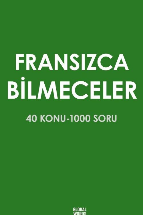 Fransızca Bilmeceler 40 Konu-1000 Soru