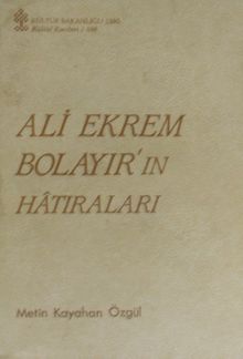 Ali Ekrem Bolayır'ın Hatıraları / 13-F-26