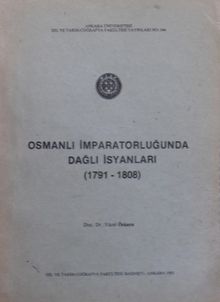 Osmanlı İmparatorluğunda Dağlı İsyanları (1791-1808) / 13-Z-237