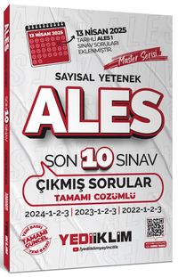 ALES Master Serisi Sayısal Yetenek Tamamı Çözümlü Son 10 Sınav Çıkmış Sorular(13 Nisan 2025 Ales-1 Ekli)