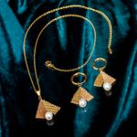 İncili Kolye Küpe Takımı (Miyuki 508)