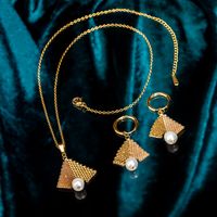 İncili Kolye Küpe Takımı (Miyuki 508)