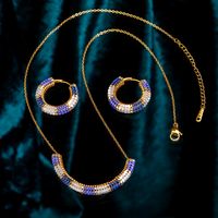 Miyuki Herringbone Küpe Kolye Takımı (Miyuki 510)