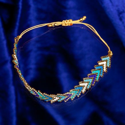 Zikzak Bileklik Mavi Tonları (Miyuki 511)