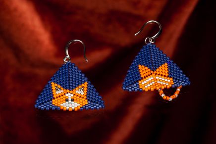 Üçgen Kedi Küpe (Miyuki 517)