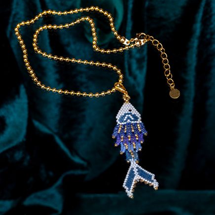 Mavi Balık Kolye (Miyuki 524)