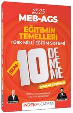 2025 MEB-AGS Eğitimin Temelleri ve Türk Milli Eğitim Sistemi SON 10 Deneme Çözümlü