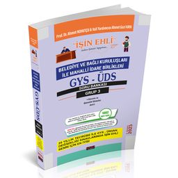 GYS-ÜDS Belediye ve Bağlı Kuruluşları Mahalli İdare Birlikleri Personeli Grup 3 Soru Bankası