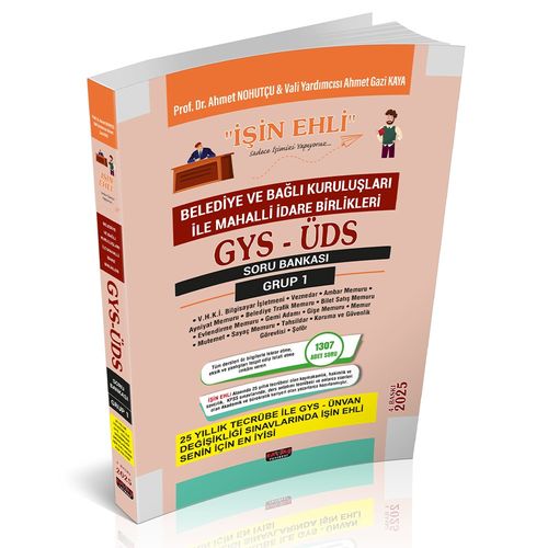 GYS-ÜDS Belediye ve Bağlı Kuruluşları Mahalli İdare Birlikleri Personeli Grup 1 Soru Bankası