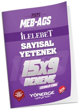 2025 MEB-AGS Sayısal Yetenek İLELEBET 15x9 Deneme Çözümlü