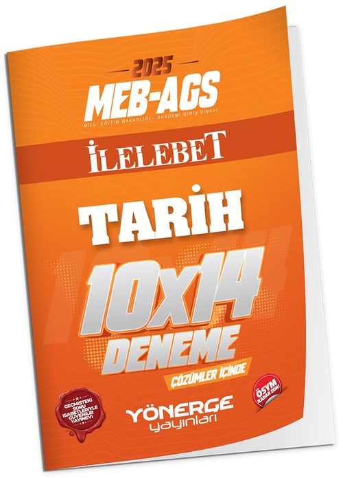 2025 MEB-AGS Tarih İLELEBET 10x14 Deneme Çözümlü