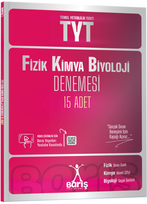 TYT Fizik Kimya Biyoloji FKB Denemesi 15 Adet