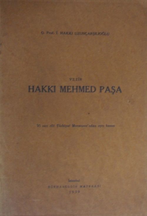Vezir Hakkı Mehmed Paşa (1-H-76)