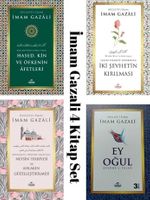 İmam Gazali 4''lü Manevî Rehberlik Seti (Ey Oğul, Nefsin Terbiyesi ve Ahlakın Güzelleştirilmesi Hased Kin ve Öfkenin Afetleri, İki Şehvetin Kırılması)
