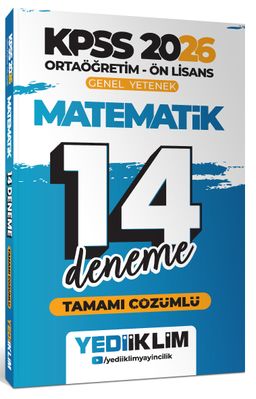 2026 KPSS Ortaöğretim Ön Lisans Genel Yetenek Matematik Tamamı Çözümlü 14 Deneme