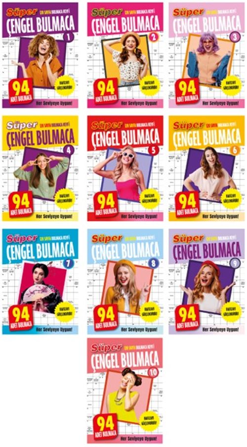 Süper Çengel Bulmaca Set (10 Kitap Takım)