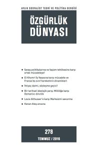 Özgürlük Dünyası / Aylık Sosyalist Teori ve Politika Dergisi / Temmuz 2016 Sayı:278