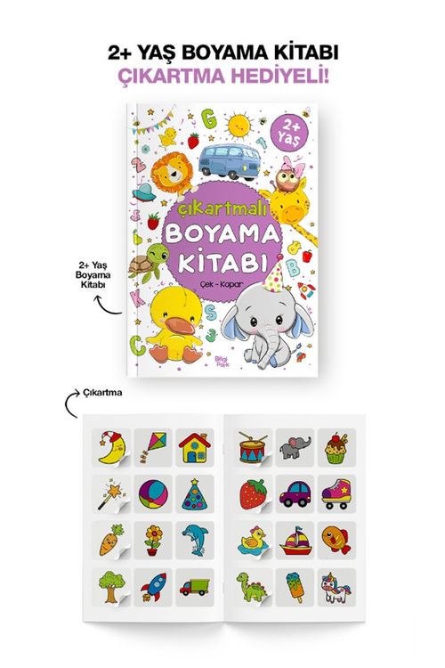 Çıkartmalı Boyama Kitabı (2 Yaş +)