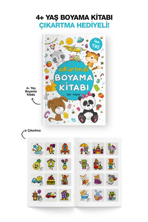 Çıkartmalı Boyama Kitabı (4 Yaş +)