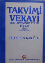 Takvimi Vekayi Türk Basınında 150 Yıl 1831-1981 / 13-F-36