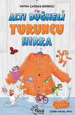 Altı Düğmeli Turuncu Hırka