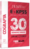 2026 E-KPSS T&uuml;m Adaylar İ&ccedil;in Genel K&uuml;lt&uuml;r Coğrafya Tamamı &Ccedil;&ouml;z&uuml;ml&uuml; 30 Deneme Sınavı