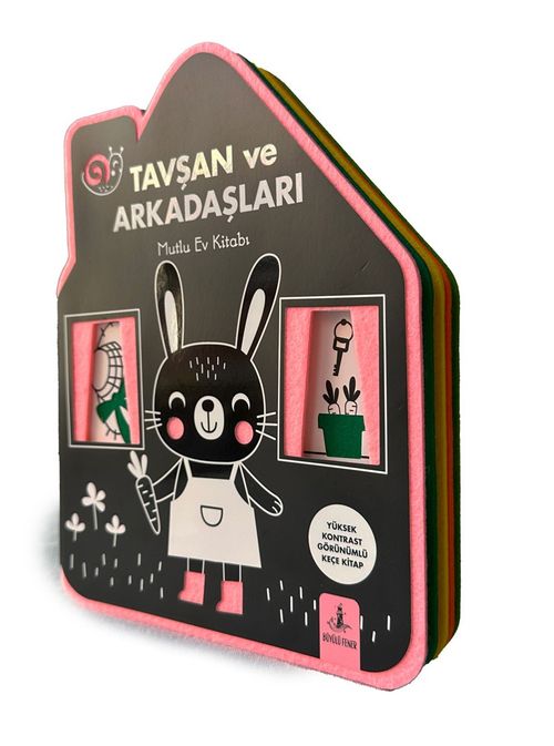 Tavşan ve Arkadaşları Mutlu Ev Kitabı (Keçe Kitap)