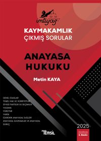 İmtiyaz Kaymakamlık Çıkmış Sorular Anayasa Hukuku