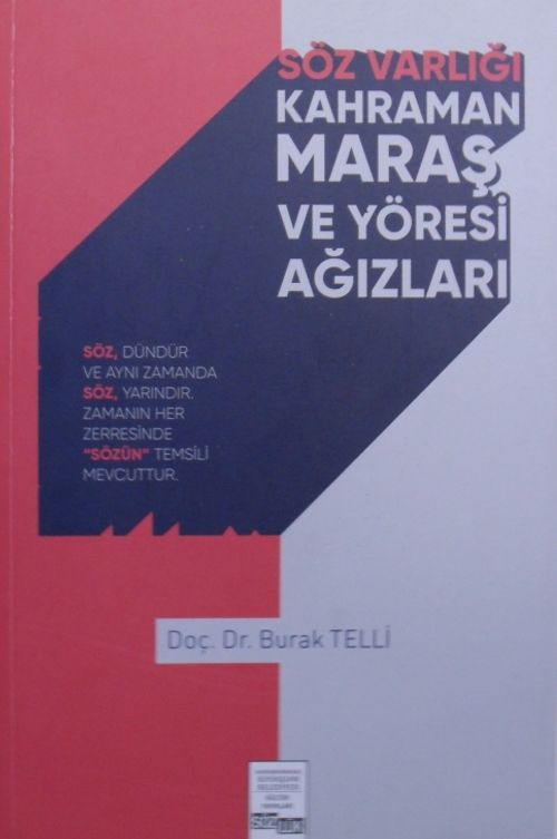 Söz Varlığı Kahramanmaraş ve Yöresi Ağızları (Kod:2-G-84)