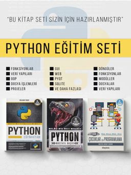 Python Eğitim Seti (3 Kitap)