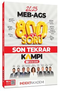 2025 MEB-AGS Tüm Dersler Son Tekrar Kampı 800 Soru Bankası Youtube Video Çözümlü 