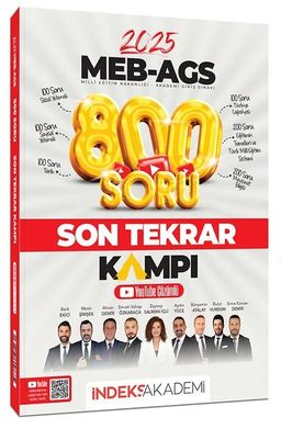 2025 MEB-AGS Tüm Dersler Son Tekrar Kampı 800 Soru Bankası Youtube Video Çözümlü 