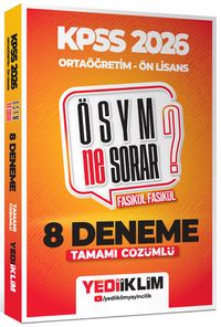 2026 KPSS ÖSYM Ne Sorar Ortaöğretim Ön Lisans Tamamı Çözümlü Fasikül 8 Deneme