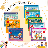 3-7 Yaş Çocuklar İçin  IQ Zeka ve Dikkat Geliştiren Akıl Oyunları / 8 Kitap (3-4-5-6-7 Yaş ve Üzeri)