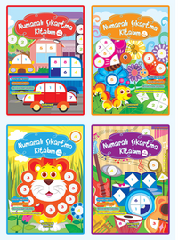 Numaralı Çıkartma Kitabım  (4 lü set)