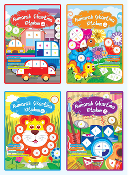 Numaralı Çıkartma Kitabım  (4 lü set)