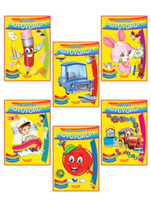 Kavramlar Boyama Seti (6 kitap)