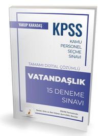 2025 KPSS Vatandaşlık Tamamı Dijital Çözümlü 15 Deneme Sınavı