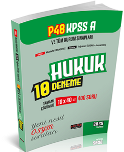P48 KPSS A Grubu Hukuk 10 Deneme